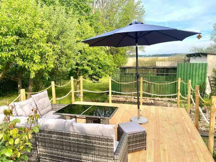 Ferienhaus Mit Wasserblick Auf Der Insel Usedom Krummin ภายนอก รูปภาพ